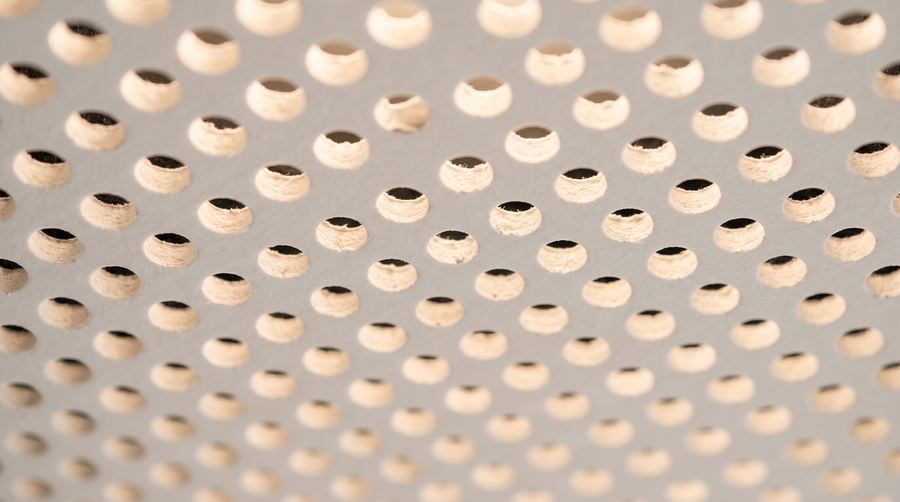 Perforated gypsum